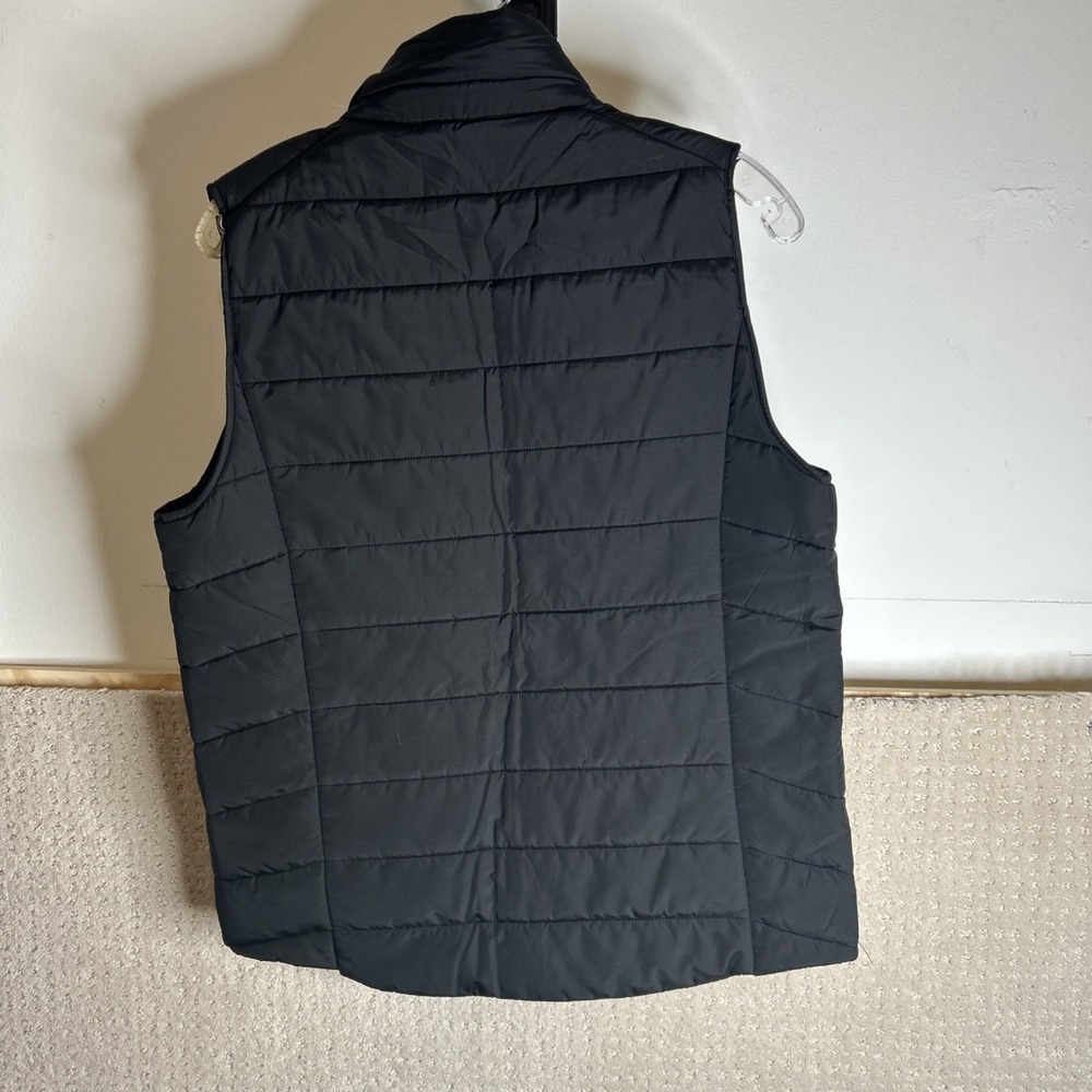 Michael Kors‎ Puffer Vest Womens Size M Full Zip Black Polyester